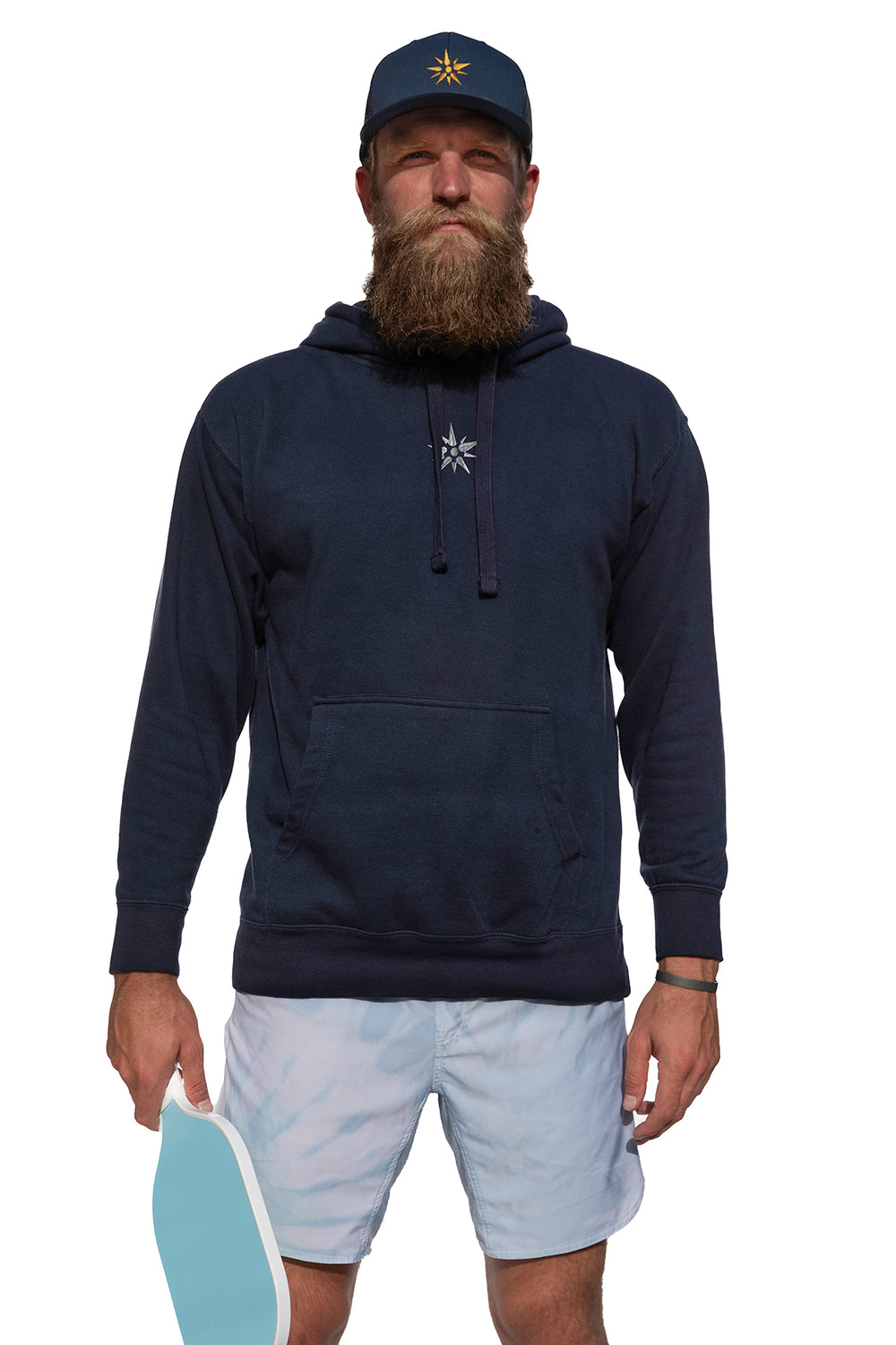 Silver Fleece Logo Hoodie